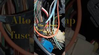 Maruti alto fog lights fuse and relay location shots alto maruticar faruquebhairf [upl. by Assehc342]