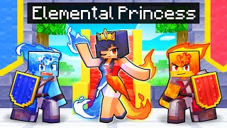 Playing as an ELEMENTAL PRINCESS in Minecraft [upl. by Anytsirk]