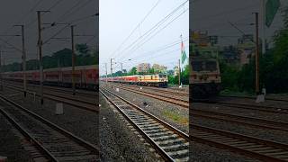 Crossing with Tista Torsa Express Vs local train travel journeyshorts shortvideo [upl. by Enovi490]