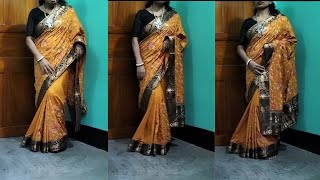 Perfect open pallu saree droppinopen pallu saree dropp sum tips and tricks [upl. by Encrata543]