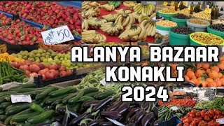 TURKISH BAZAAR in Alanya Türkiye  Alanya Konakli Turkey 2024 [upl. by Nelsen837]