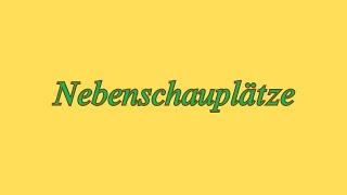 Nebenschauplätze [upl. by Ansaev]