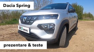 Dacia Spring  teste de consum autonomie și încărcare [upl. by Aerdnu]