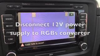 CVBS  RGBs converter fail  RNS 510  Columbus  RVC [upl. by Jorey451]