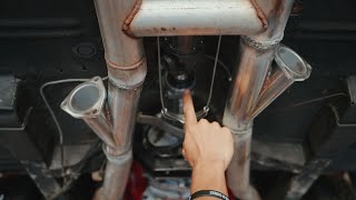 66quot Mustang Exhaust Cutouts Install  T5 Transmission Details [upl. by Maitilde162]