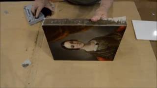 HOW TO RESTRETCH AND VARNISH AN OIL PAINTING [upl. by Artemas]