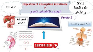 Absorption intestinale quot partie 2 de la digestion quot pour les élèves de 3 APIC [upl. by Janeva498]