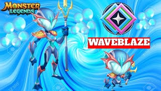 WAVEBLAZE Review  Soporte muy bueno con esquiva área  Monster Legends [upl. by Latsyrc]