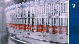 Krones implements new canning line at CocaCola Dorsten [upl. by Denyse376]