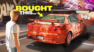 I Bought a JUNKYARD Skyline in Underground Garage NEW Open World Car Game [upl. by Crompton]