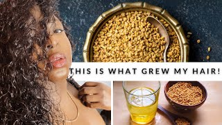 Drink this to grow your hair  How to make fenugreek water for longer hair  Everything Nat [upl. by Ujawernalo]