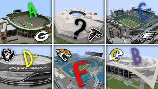 Ranking All 32 NFL Stadiums in MINECRAFT [upl. by Mcloughlin]