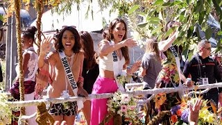 Float parade ng 28 Miss Universe candidates dinagsa sa Baguio City [upl. by Corinne]