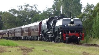 Australian Trains Steam Locomotives in Action  2015 Review [upl. by Amato862]