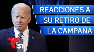 Reacciones en Florida tras retiro de Biden como candidato a las elecciones [upl. by Otreblada]