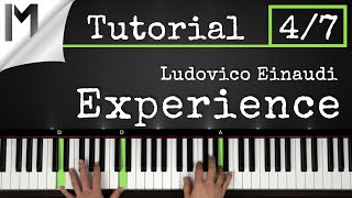 Experience  Ludovico Einaudi  Full Piano Tutorial Part 47 [upl. by Aleinad]