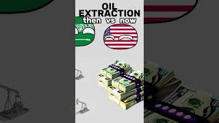 OIL  Now vs then  Saudi Arabia vs USA shorts countryballs meme [upl. by Anaahs811]