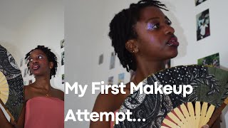 My First Makeup Attempt… [upl. by Lahcim]