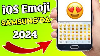 2024 EMOJİLƏRİ 😍 Samsung Android Telefon iOS Emoji Etmek zFont 3 Proqramı [upl. by Lilla]