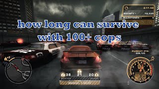 MercedesBenz SLR McLaren vs 100 police  need for speed most wanted [upl. by Er456]