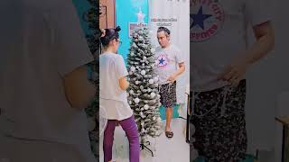 Slim Christmas Tree with Snow Effect shorts christmastree slimchristmastree snowchristmastree [upl. by Aldarcie]