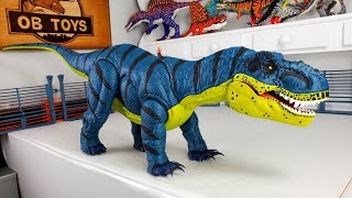 CUSTOM SUPER COLOSSAL TREX MAMENCHISAURUS HYBRID DINOSAUR TOY REPAINT  TYRANNOSAURUS REX  TREX [upl. by Aticnemrac]