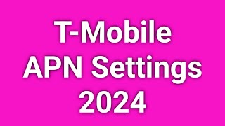 TMobile 5G APN Settings 2024  TMobile APN Settings iPhone Android [upl. by Rennie773]