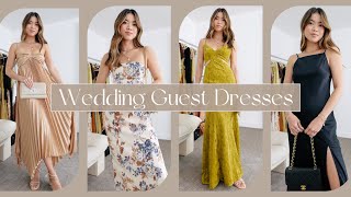 15 WEDDING GUEST DRESSES  Spring amp Summer Wedding Guest Dress Outfit Ideas amp How to Style Them [upl. by Milicent]