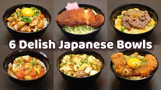 6 Ways to Make Delish Japanese Bowls  Revealing Secret Recipes [upl. by Culver]