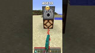 Lagging while Escaping Traps at different Ages shorts meme minecraft [upl. by Htebasile]