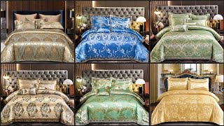 Premium Egyptian Cotton Jacquard Duvet Cover Set Yedwo Home BedSheets Designs 2024 [upl. by Enwad]