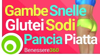 Gambe Snelle Glutei Sodi e Pancia Piatta  25 minuti di Fitness a Casa [upl. by Saibot844]