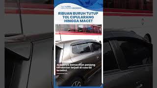 Penyebab Ribuan Buruh Tutup Tol Cipularang Arah Bandung Viral hingga Macet Parah Garagara UMK [upl. by Ylrebmik]