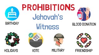 Most BIZARRE prohibitions of Jehovahs Witnesses [upl. by Tnaryb435]