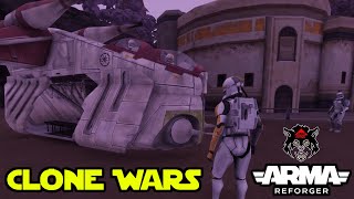 ARMA REFORGER  120 PLAYER CLONE WARS BATTLE Galactic Reforger Star Wars Inspired Mod [upl. by Valente729]