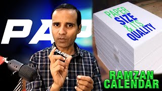 Ramazan Calendar SECRETS You Need to Know About Paper Size [upl. by Selrahcnhoj]