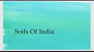 Soil  Types in India [upl. by Ahsenrat]