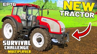 I BOUGHT A BENDY TRACTOR  Survival Challenge Multiplayer  FS22  Episode 16 [upl. by Htebazil]