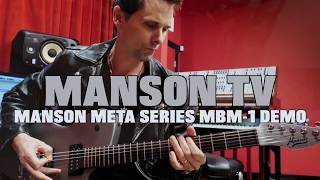 Manson Guitars Meta Series MBM1 Demo [upl. by Narcis]