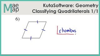 KutaSoftware Geometry Classifying Quadrilaterals [upl. by Ecirtal]