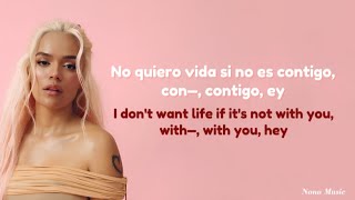 KAROL G Tiësto  Contigo English Lyrics Translation  Español Letras [upl. by Aytnahs566]