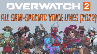 Overwatch 2  All SkinSpecific Voice Lines 2022 [upl. by Novel25]