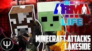 ARMA 3 Life Mod — Minecraft Attacks Lakeside [upl. by Tare649]