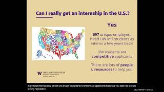 Finding Internships for International Students Spring 2022 [upl. by Eciral]