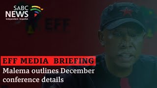 Economic Freedom Fighters media briefing [upl. by Dahij622]