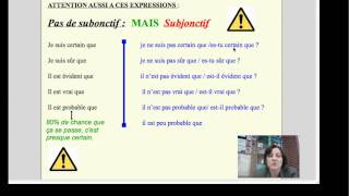 Le subjonctif partie 3 les expressions problématiques [upl. by Anitniuq]