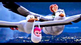 storks ending  a happy ending scene  storks delivering babies  baby factory  storks ending song [upl. by Alfi]