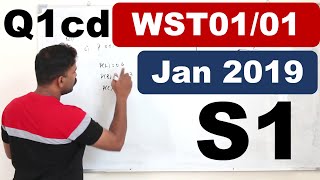 Jan 2019S1  WST0101  QNo1cd  Venn diagram Conditional Probability  IAL Pearson Edexcel [upl. by Skricki]