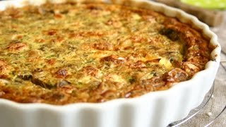 Recette de quiche sans pâte champignons amp pétoncles [upl. by Aynos727]