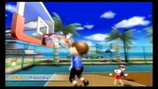 Wii Sports Resort Basketball vs Jake  Level 2500  259 [upl. by Stilla]